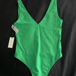 Aritzia v-neck contour bodysuit